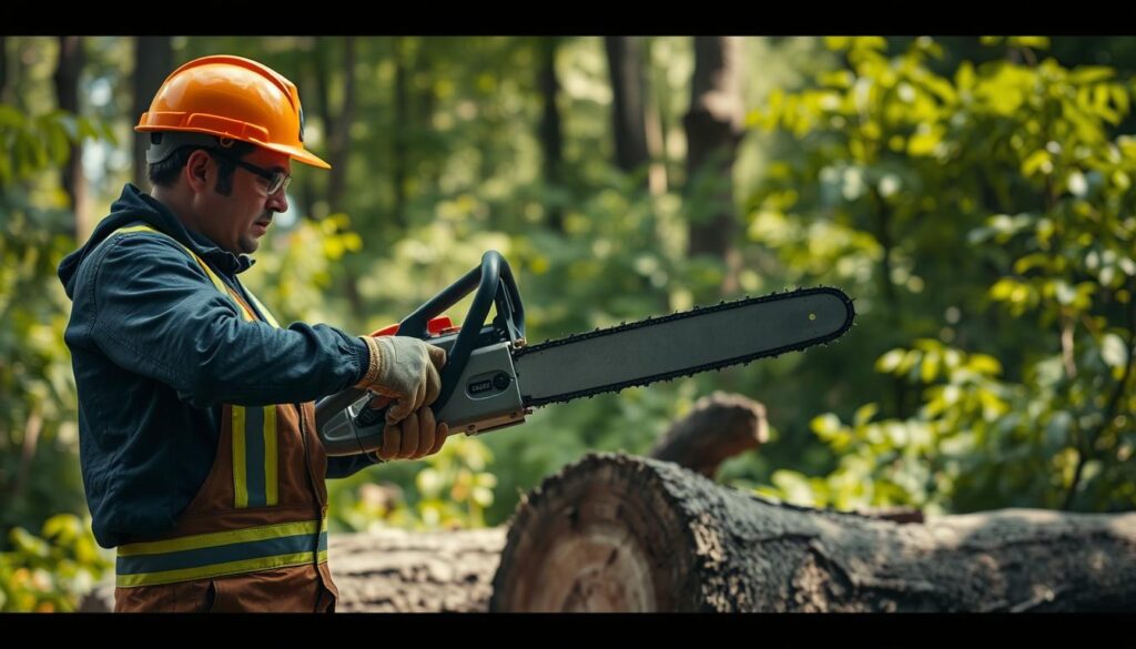 obsługa pilarki łańcuchowej